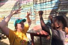 Playing with the kids!