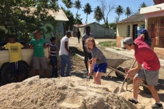 Preparing to mix cement!