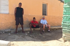 Steve Hull taking a break with friends