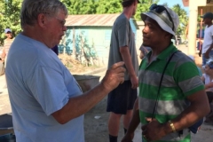 Steve and Wilton (a translator) in deep conversation
