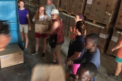 Loading truck at the warehouse