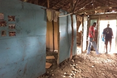 One of the houses before getting a new floor