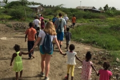 Playing with the kids!