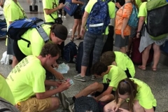 Checking in at the Santo Domingo airport